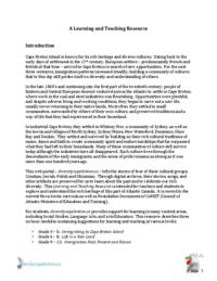 Module 1: Interpreting the Past (Grades 3, 4, 5): Prepared by Eric Favaro