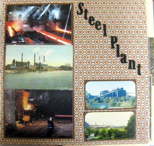 The scrapbook commemorating the life of Joseph Starzomski includes several pages on the Steel Plant, which shows its importance in the lives of the local community.
