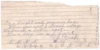 Part of a letter to the parishioners regarding a meeting at St. Joseph's Branch of the League of the Cross. Ingredients for a recipe on the top part. 