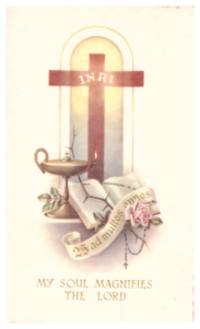 Prayer card for a twenty-fifth anniversary.